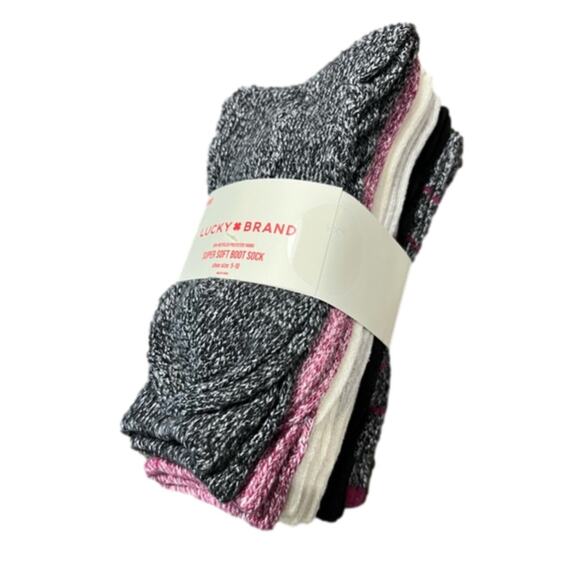 Lucky Brand Women's Boot Socks 6 pair NEW - Picture 3 of 7